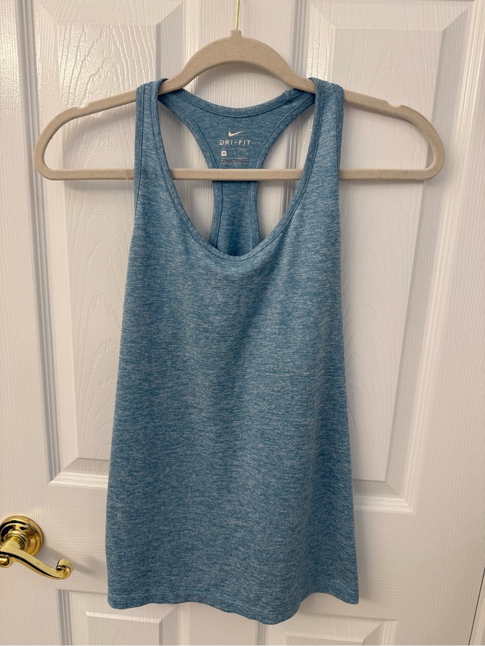 Nike Women's Heather Teal Racerback Tank Top